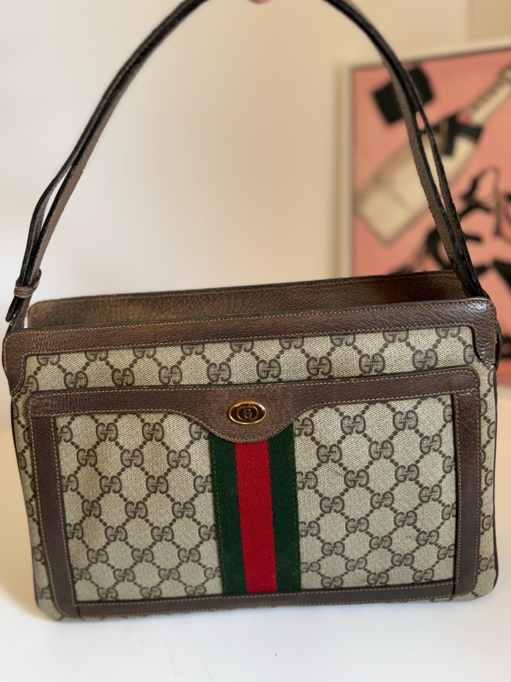 Vintage Gucci Ophidia sherry line Shoulder Bag Vintage π - Picture 7 of 17